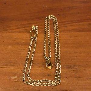 Gold Necklace Floral Pendant